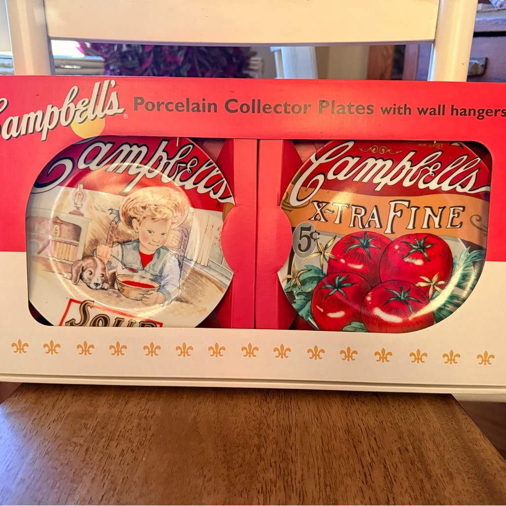 NIB - Campbell's Porcelain Collector Wall Plates - Set of 2